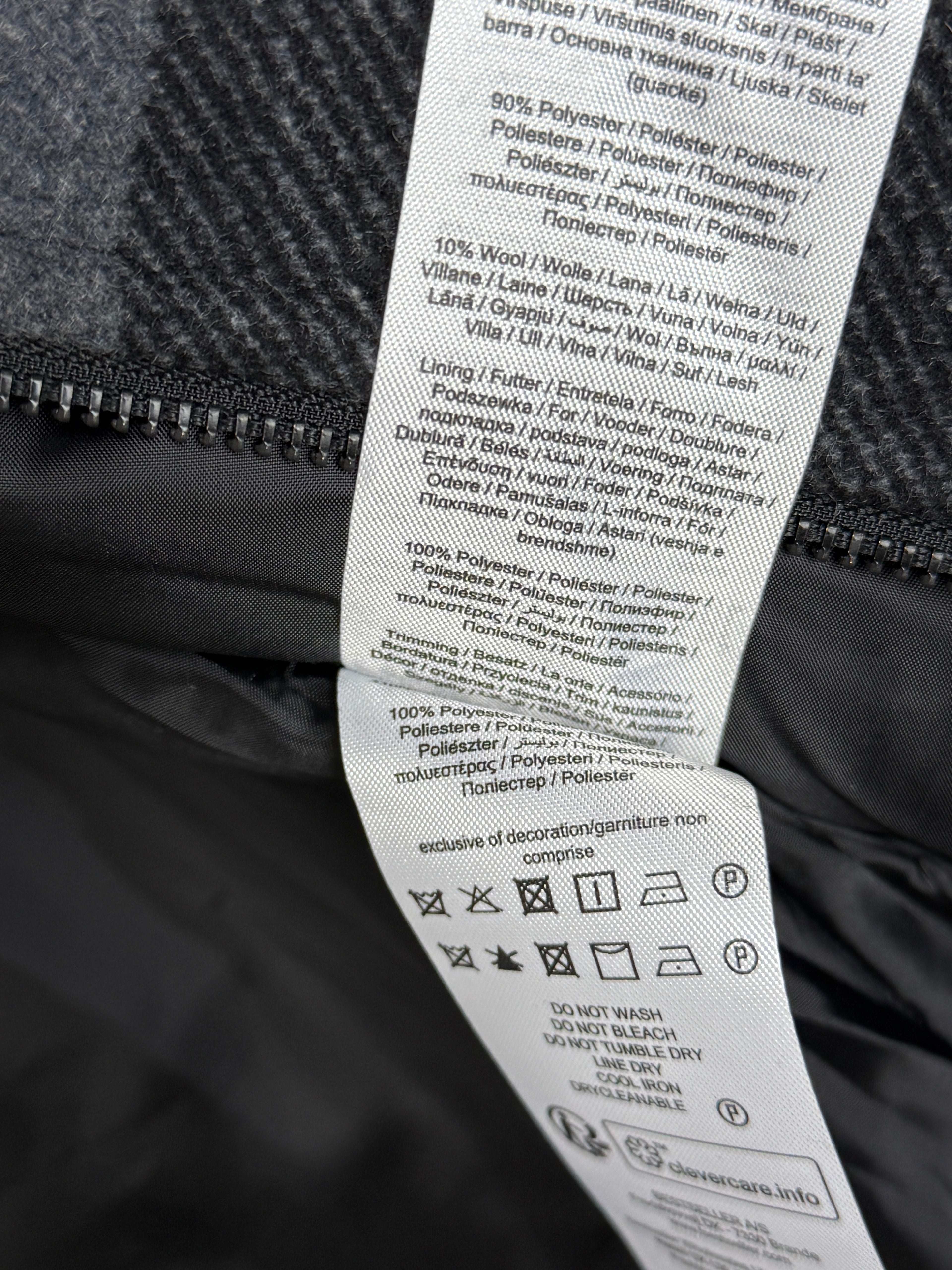 Bunda Only &amp; Sons Oberon Check Jacket Pánská bunda s chlupatým límečkem šedá M