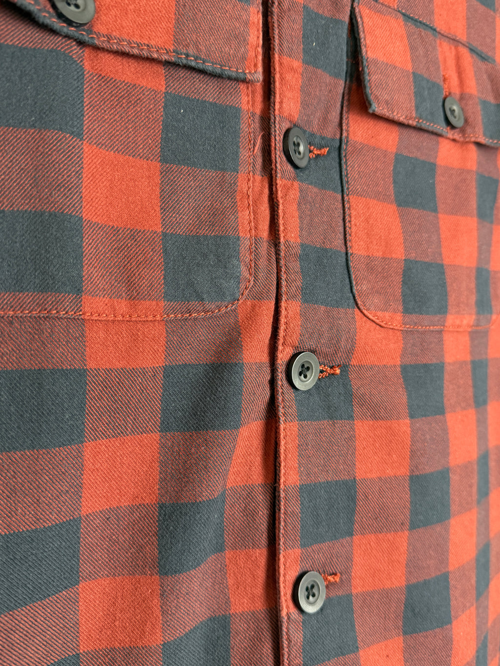 Closure Borg Collar Check Jacket Pánská bunda s kožíškem červená XS