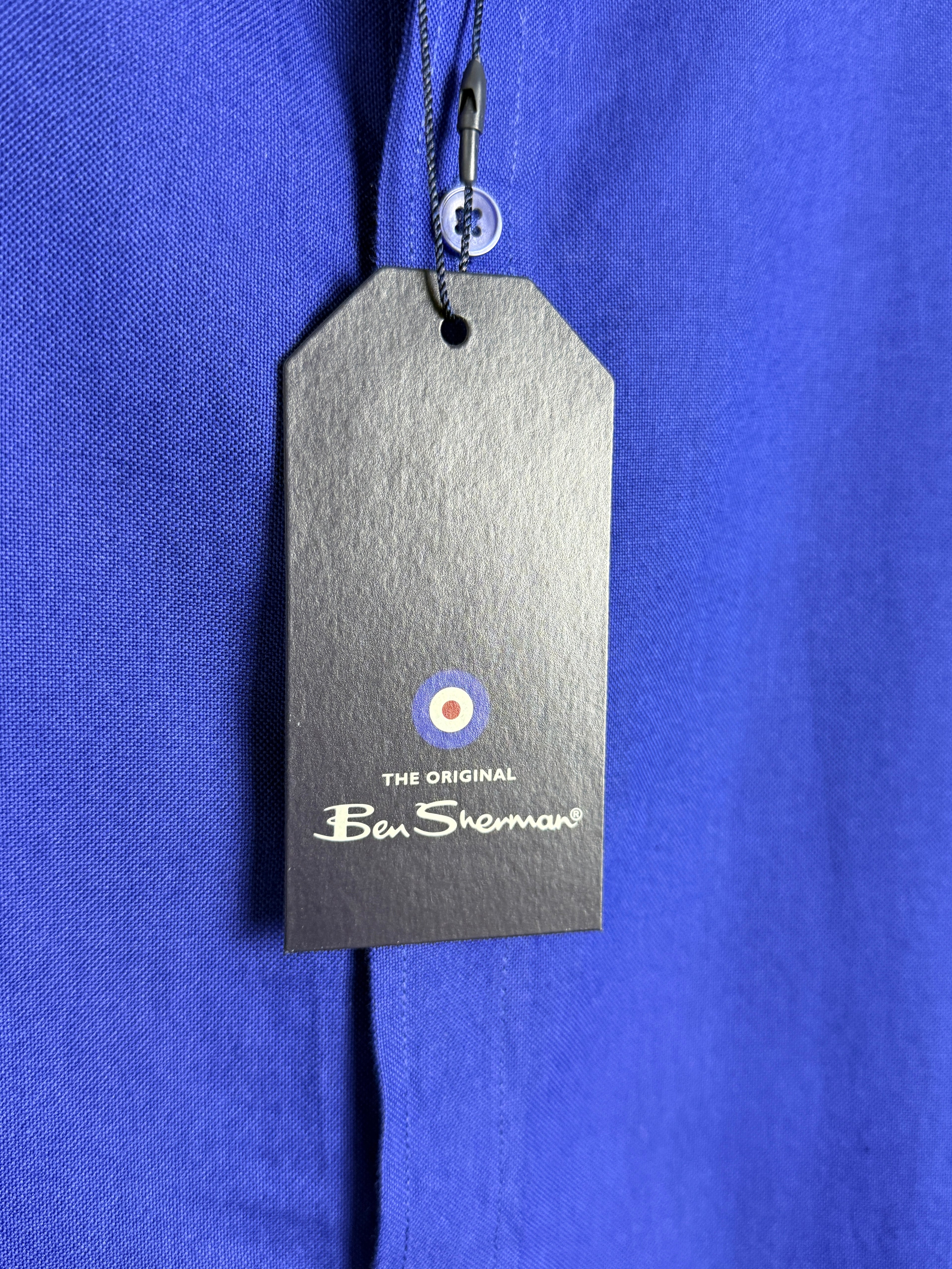 Ben Sherman Navy Shirt Pánská košile s dlouhým rukávem modrá L