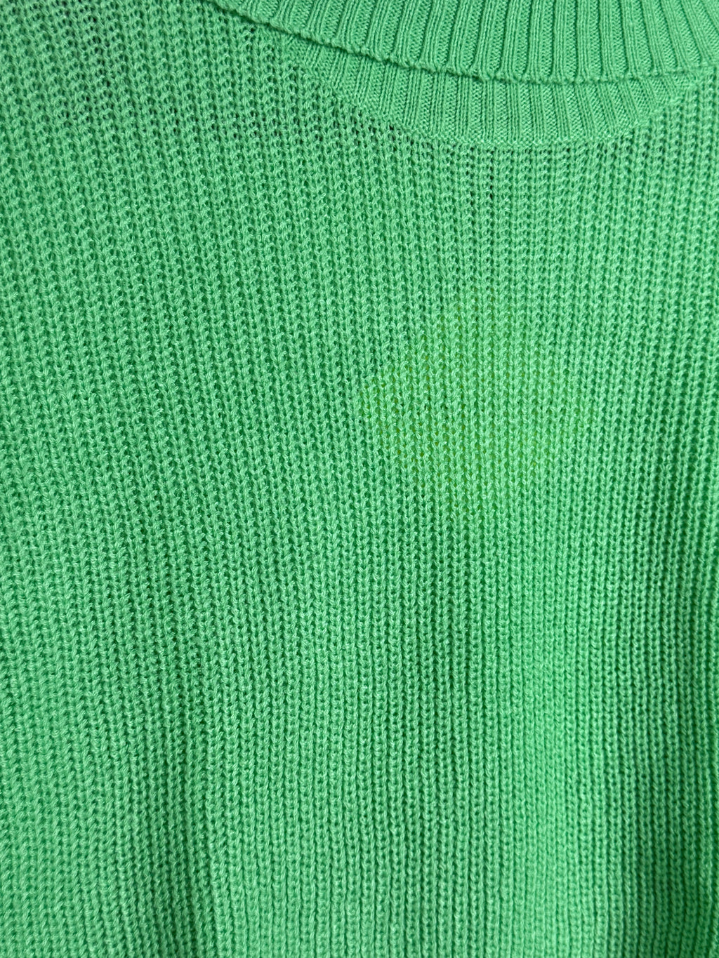 Even&Odd Crop Pullover Turtleneck Dámský svetr rolák - zelený M