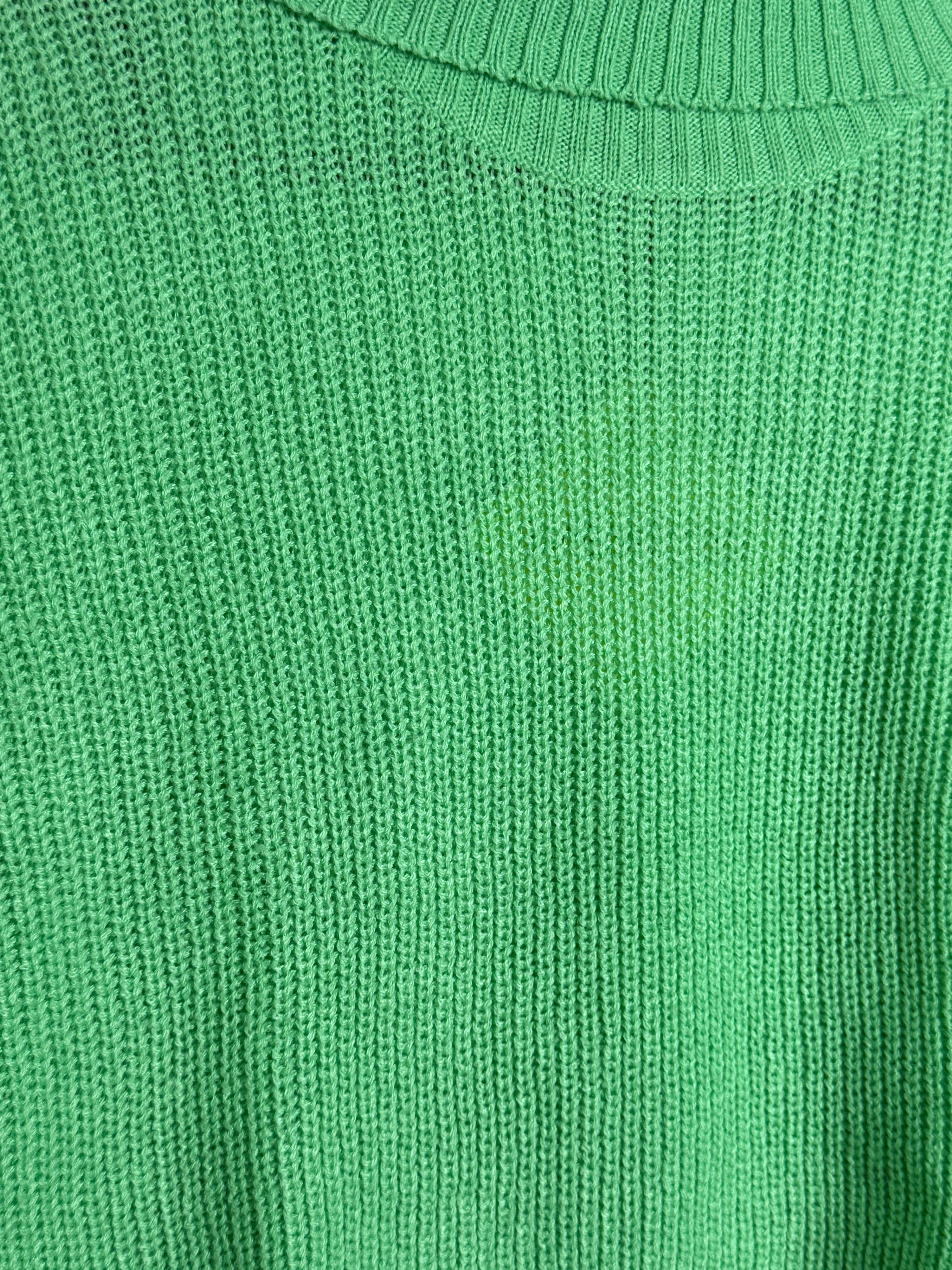 Even&Odd Crop Pullover Turtleneck Dámský svetr rolák - zelený M