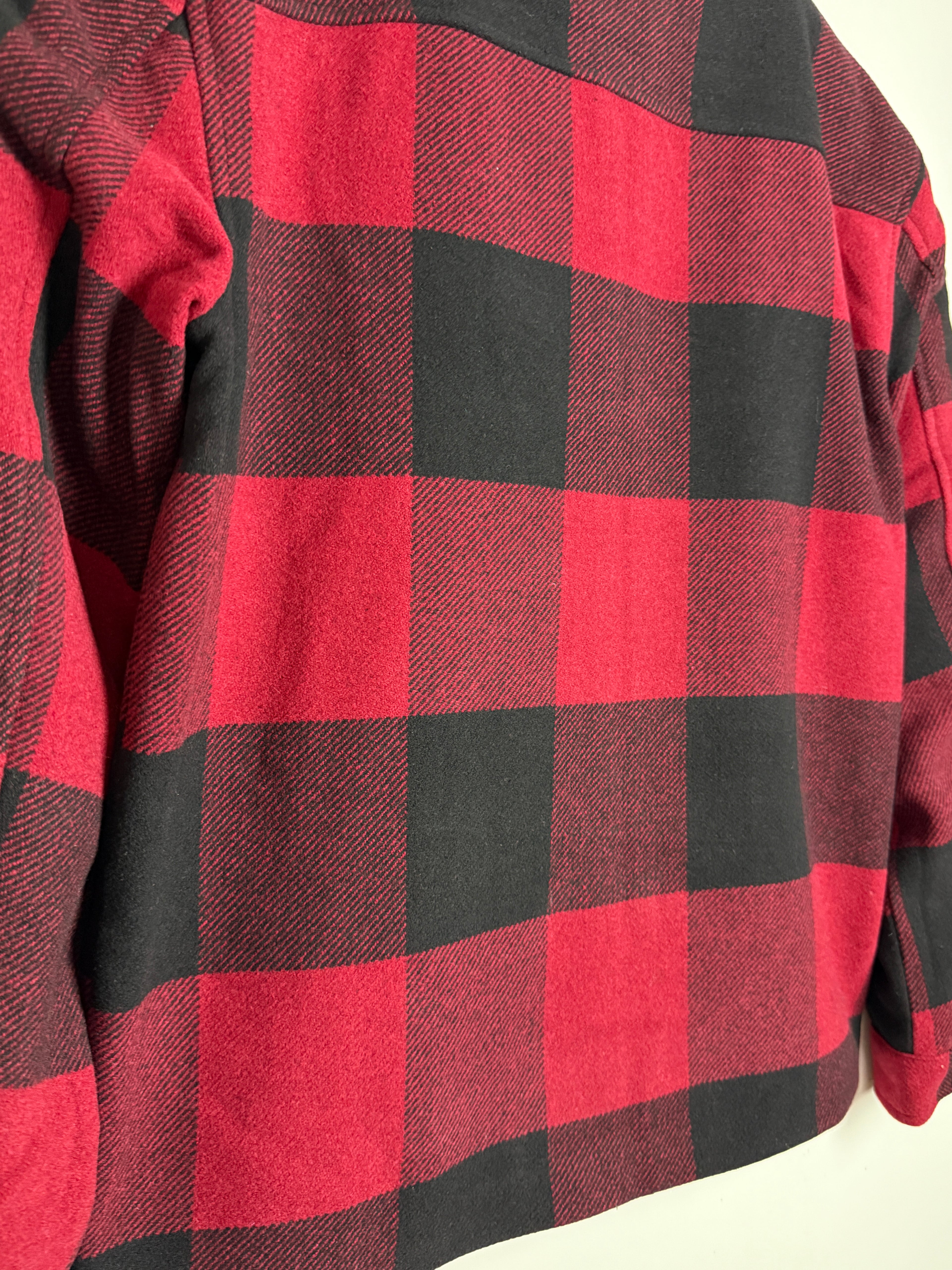 Only & Sons Oberon Check Jacket - Pánská bunda s chlupatým límečkem - M