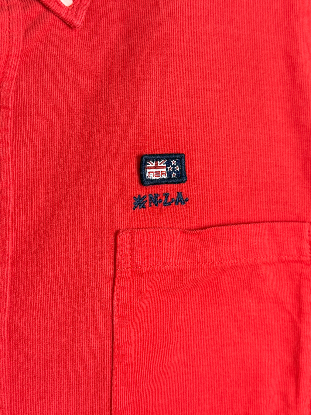 NZA New Zealand Auckland Pánská košile s texturou červená - M