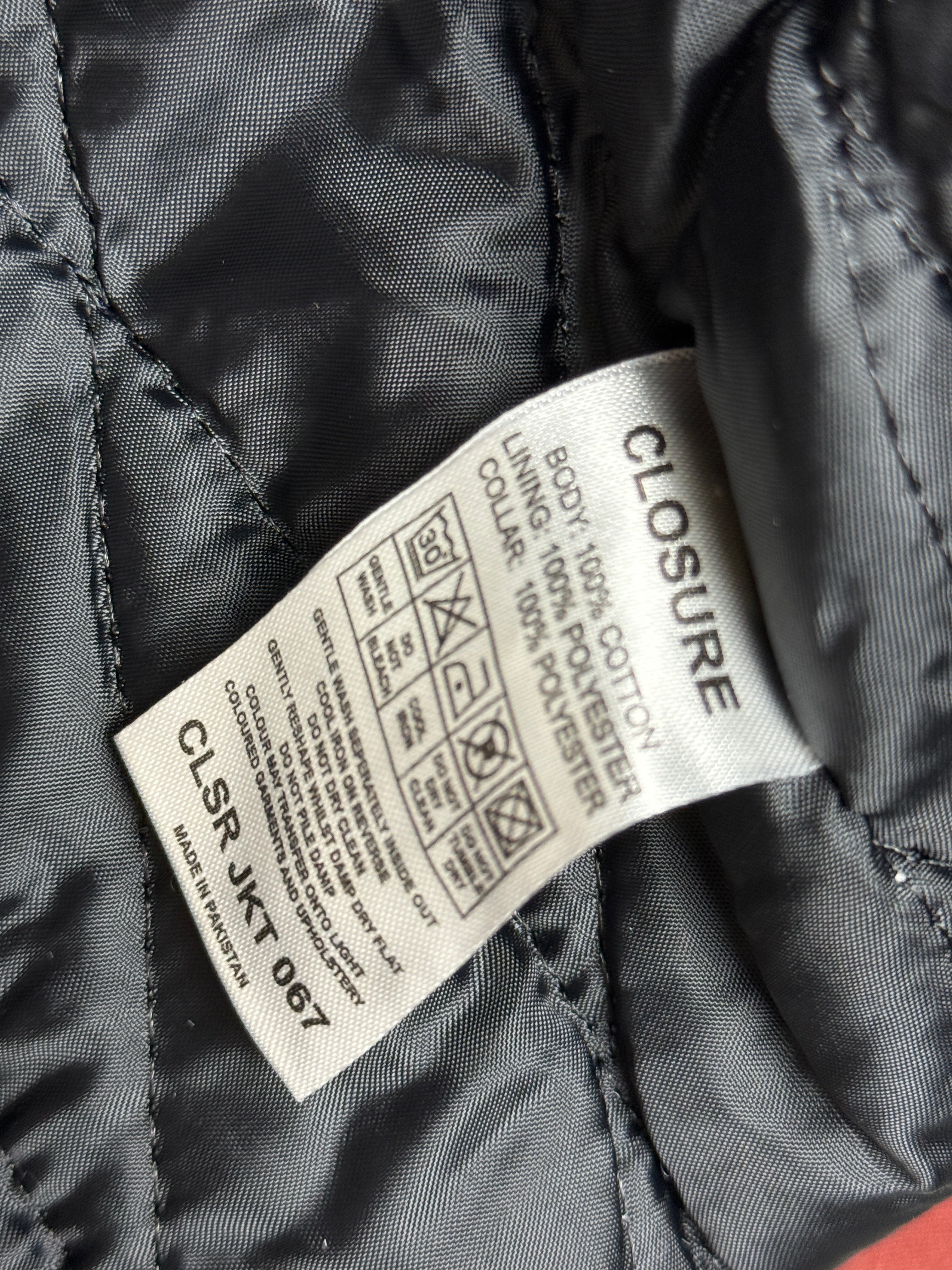 Closure Borg Collar Check Jacket Pánská bunda s kožíškem červená XS