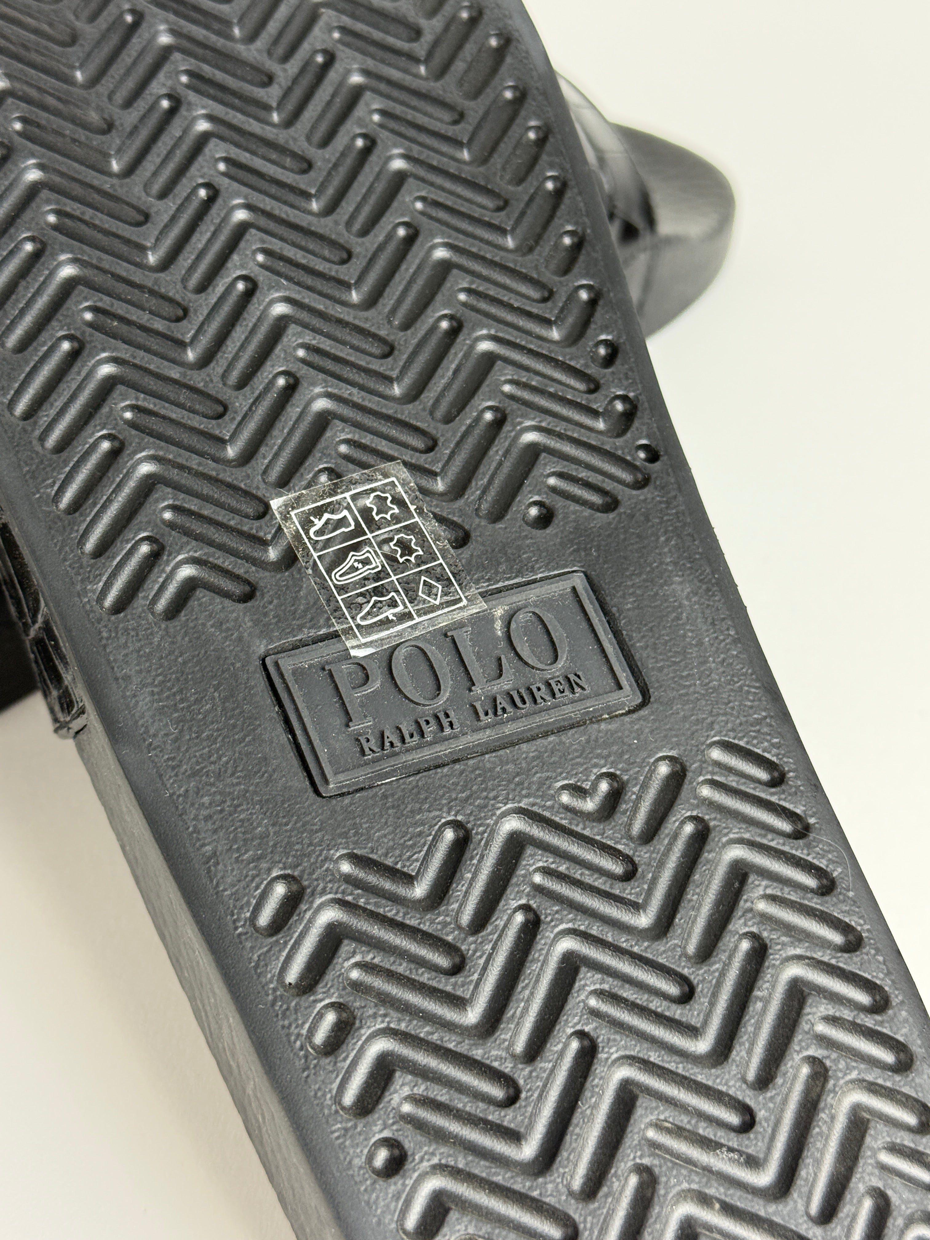 Polo Ralph Lauren Slides  nazouváky s texturou - černé 40,5