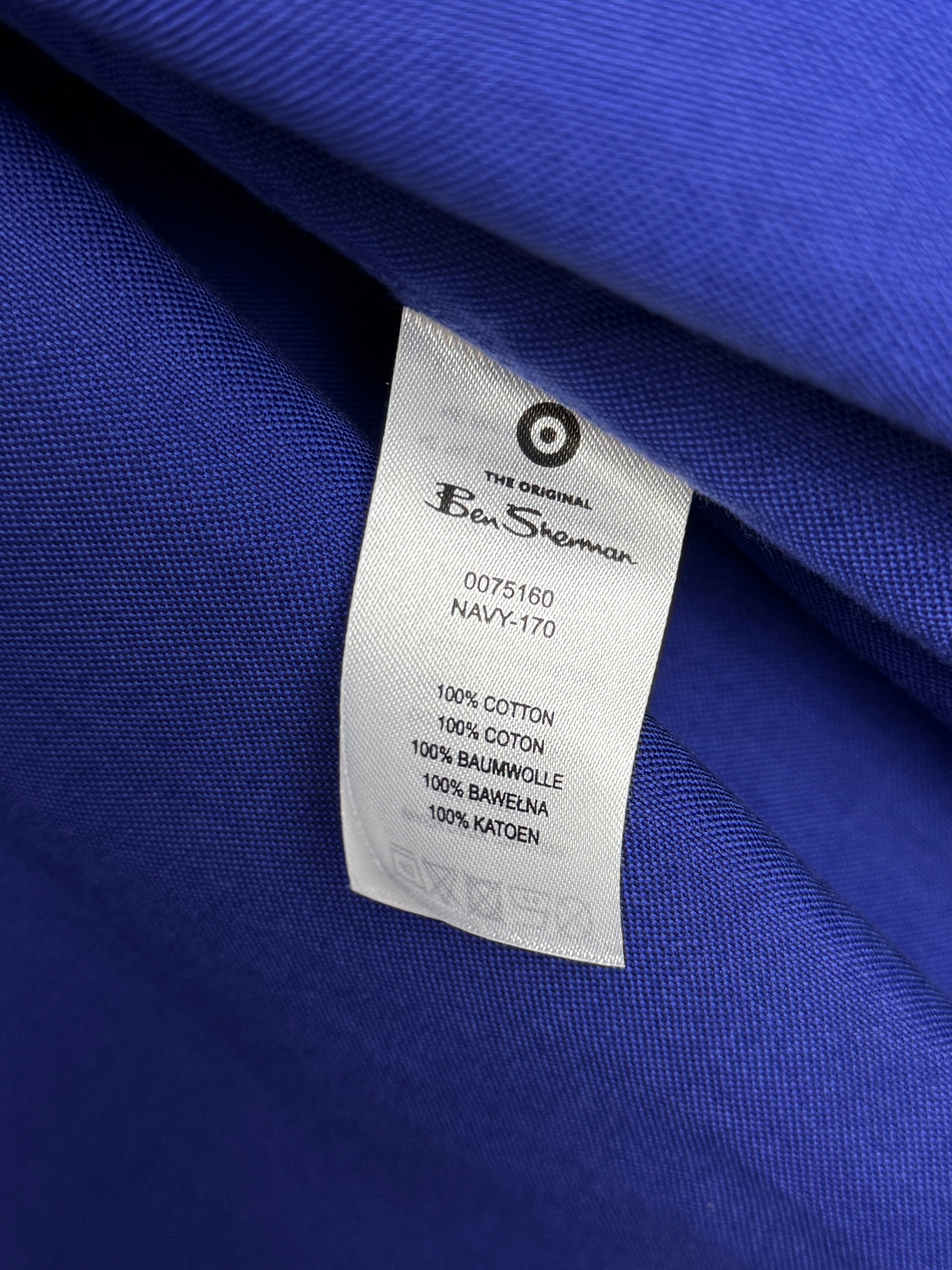 Ben Sherman Navy Shirt Pánská košile s dlouhým rukávem modrá L