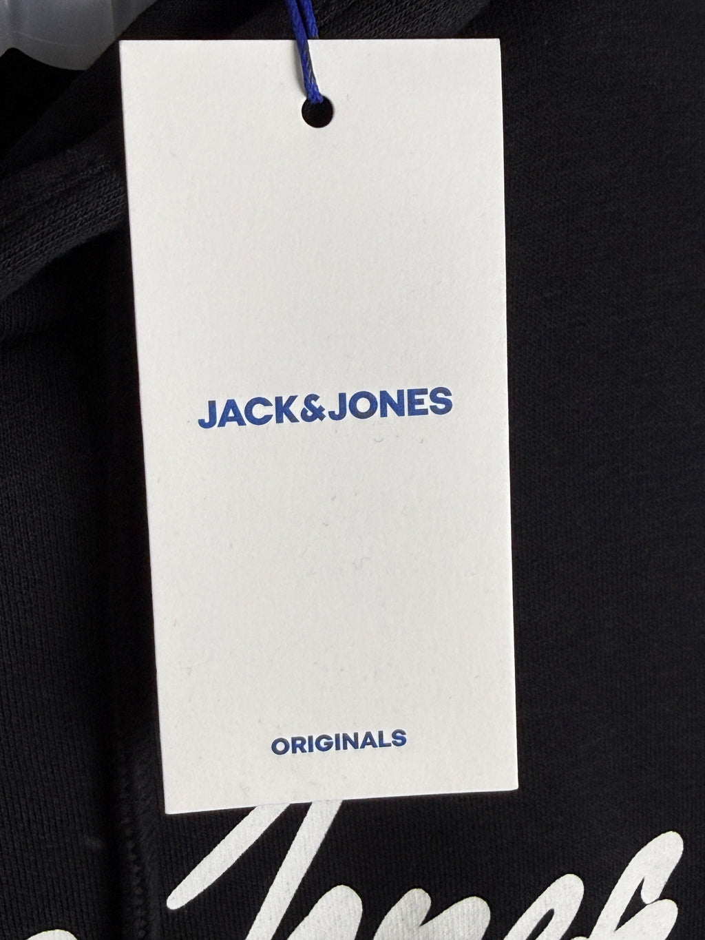 Jack & Jones Print Logo Hoodie  Pánská mikina s kapucí - černá  M