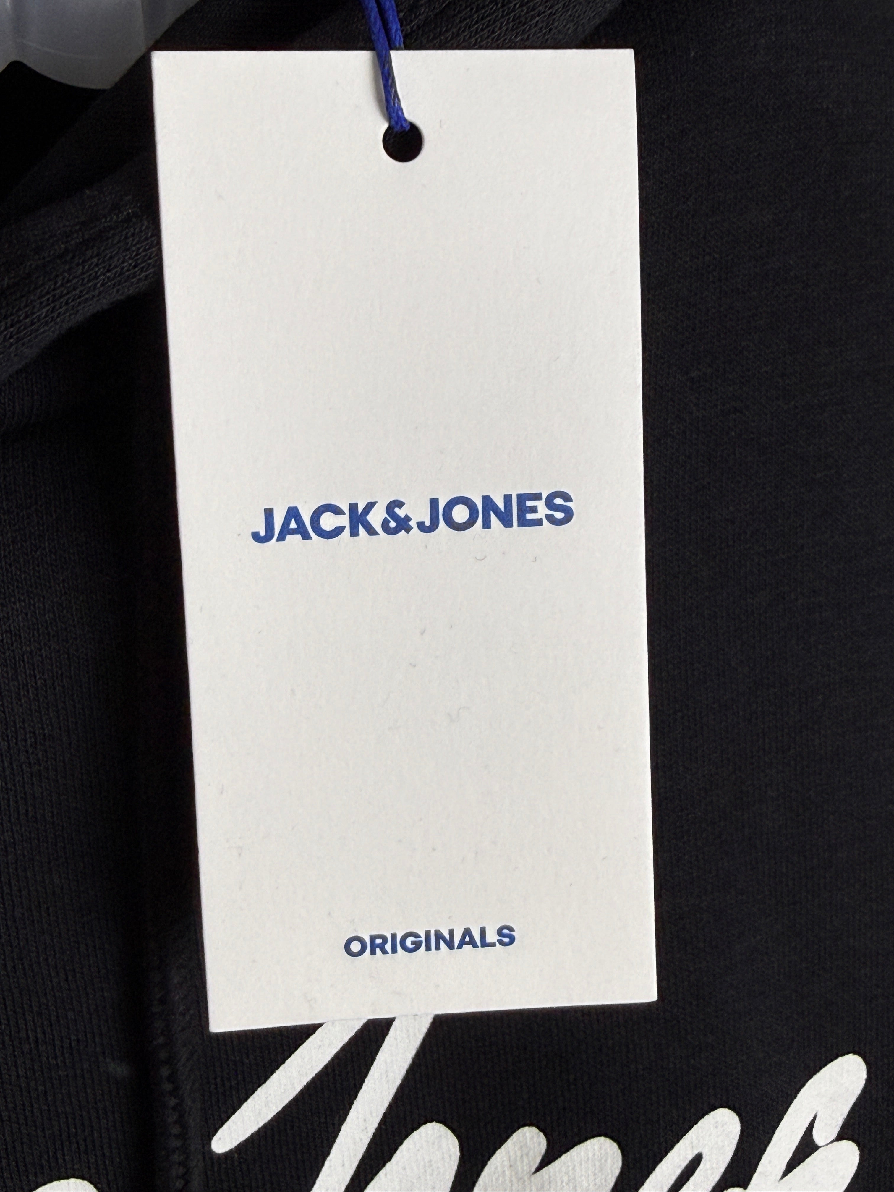 Jack & Jones Print Logo Hoodie  Pánská mikina s kapucí - černá  M