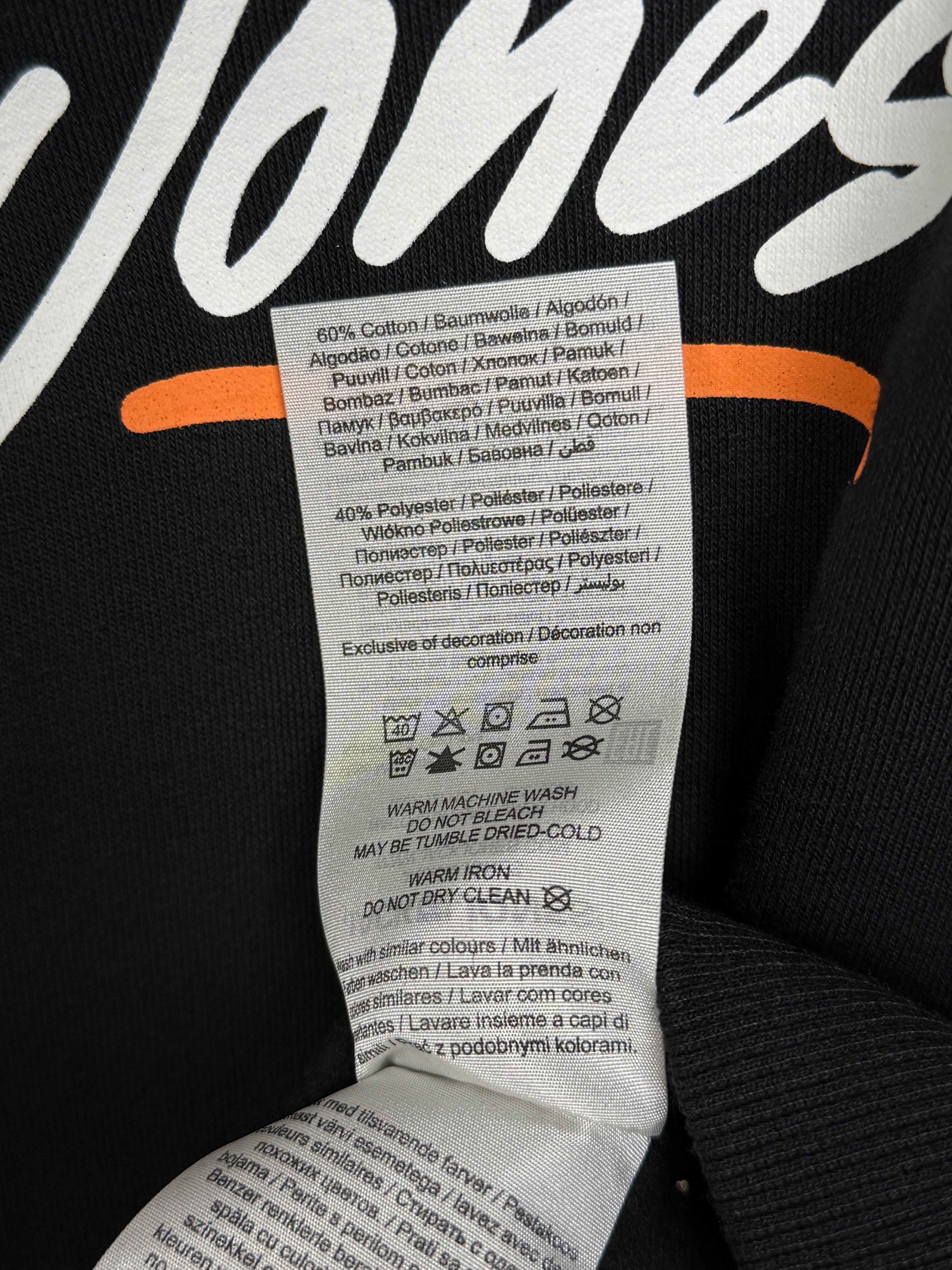 Jack & Jones Print Logo Hoodie  Pánská mikina s kapucí - černá  M