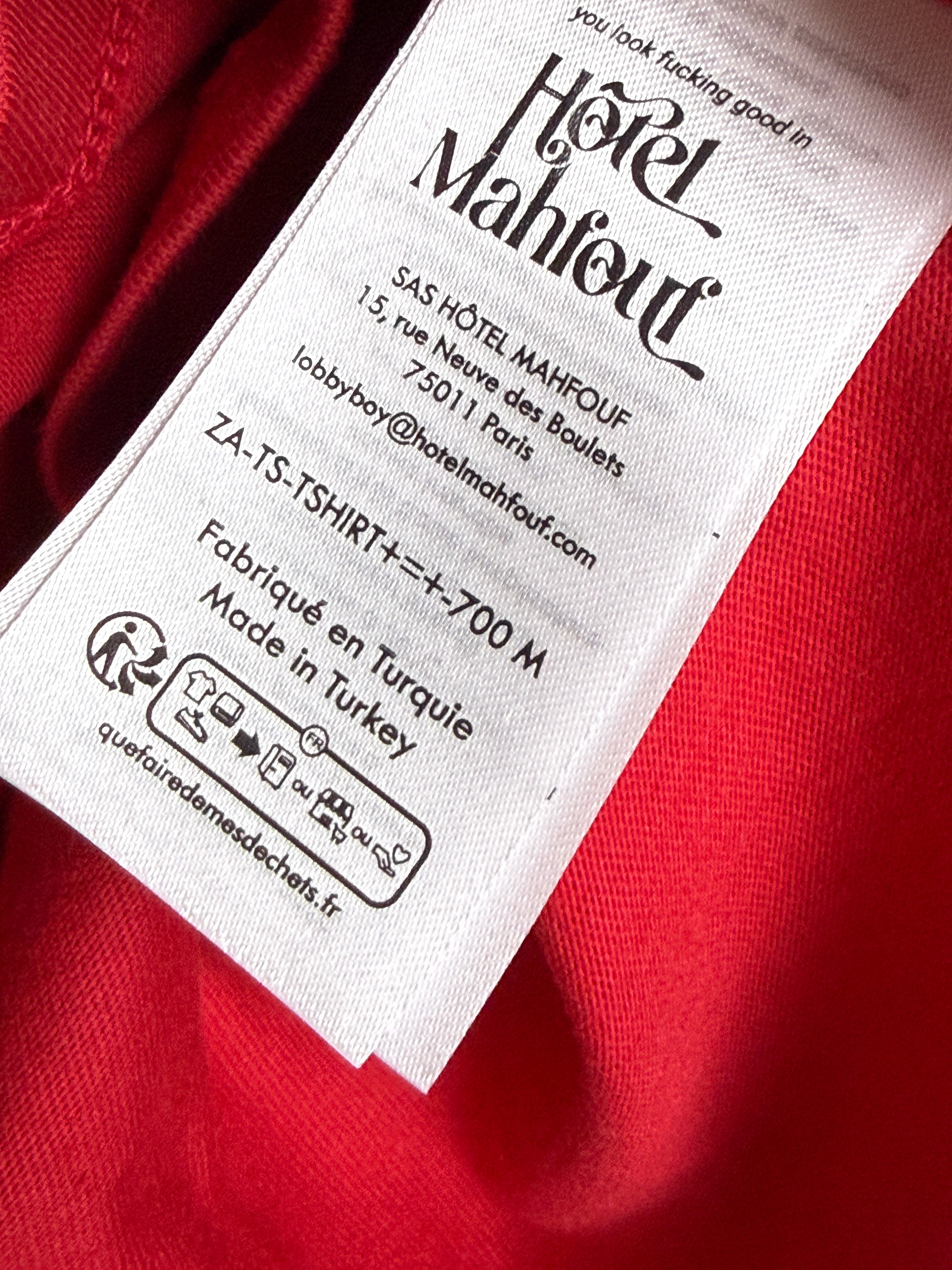 Hotel Mahfouf Red T-Shirt - Dámské tričko s krátkým rukávem červené M