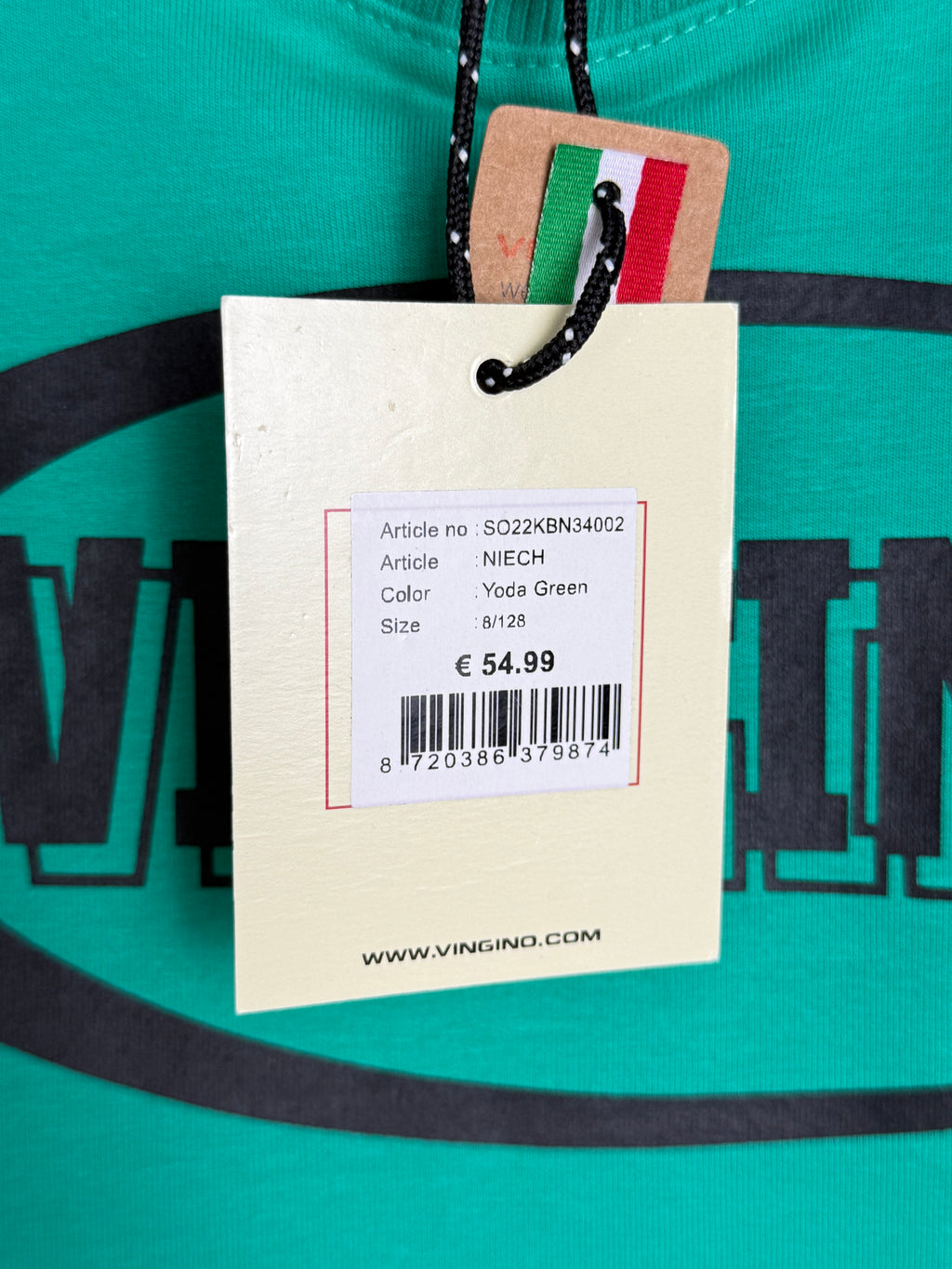 Vingino Yoda Green Kids Crewneck Dětská chlapecká mikina - zelená 8/128