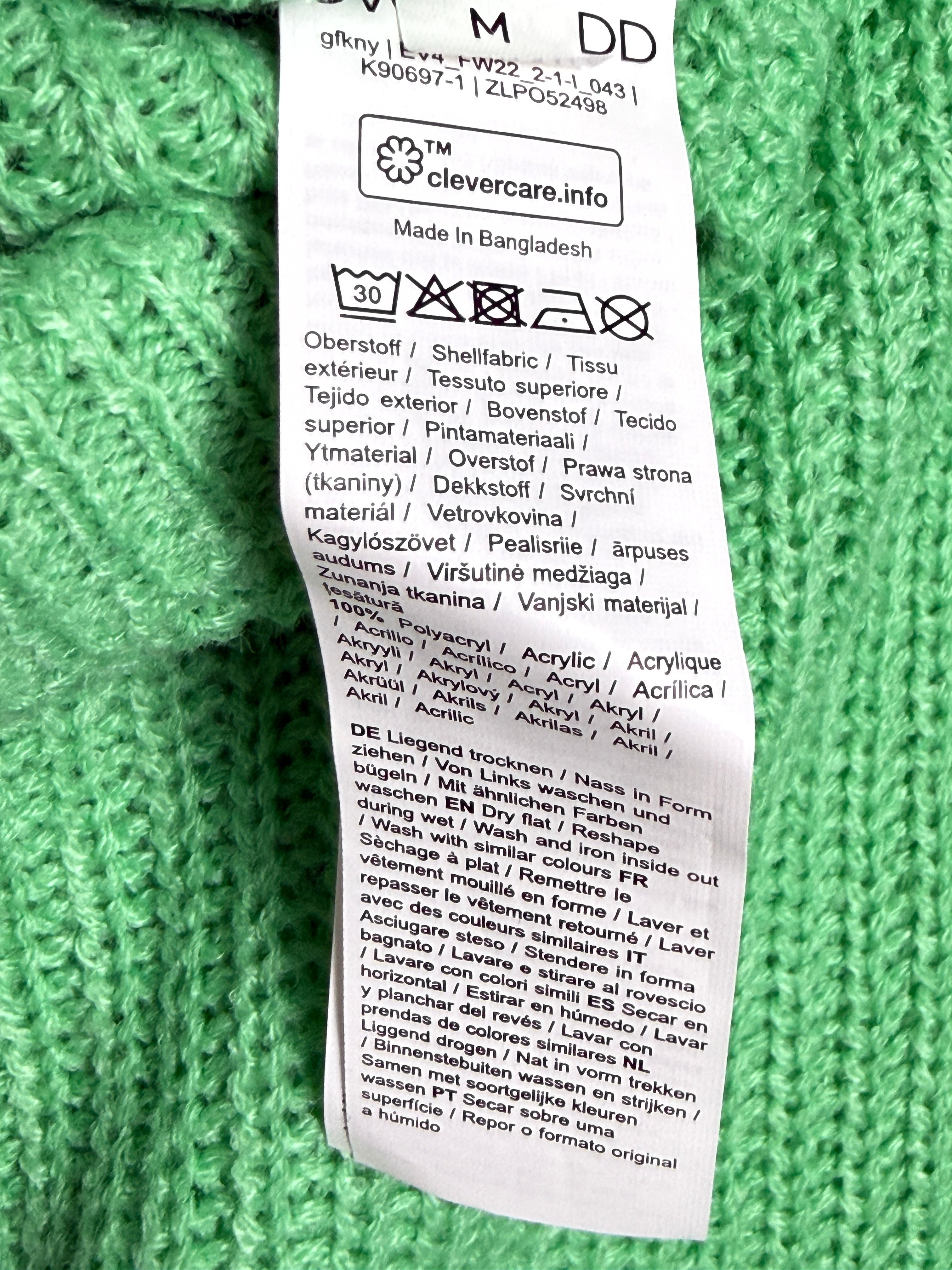 Even&Odd Crop Pullover Turtleneck Dámský svetr rolák - zelený M