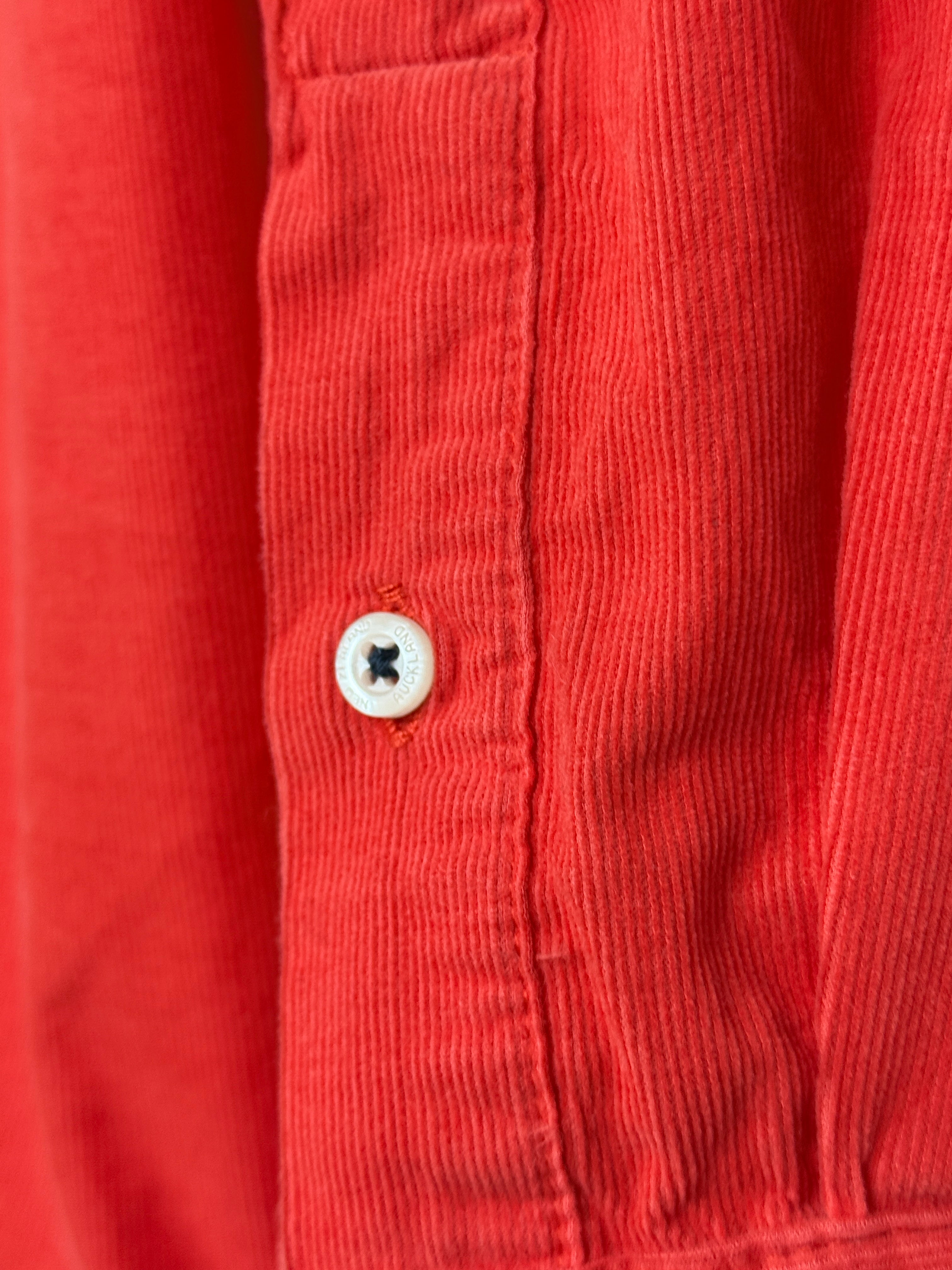 NZA New Zealand Auckland Pánská košile s texturou červená - M