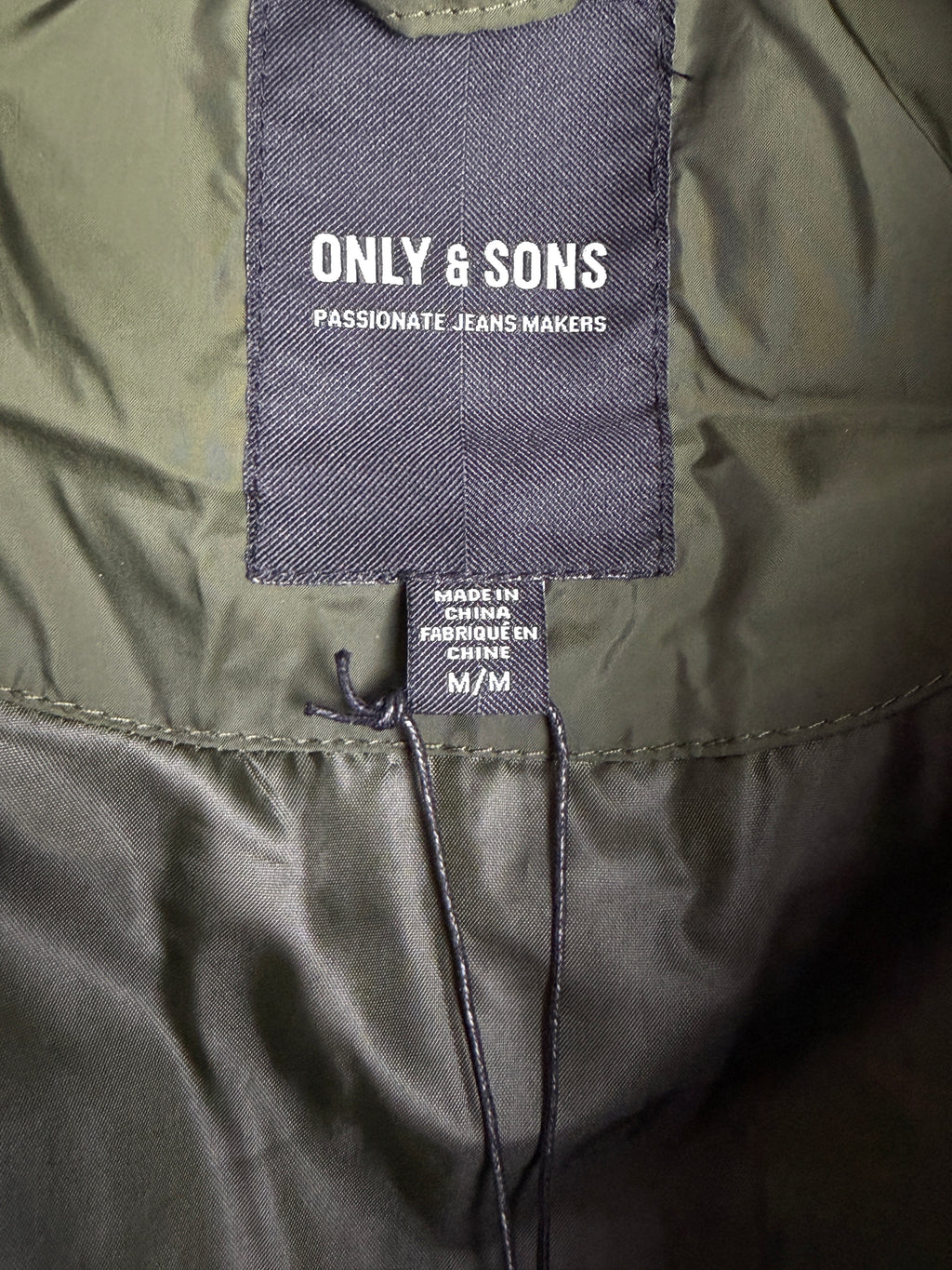 Only & Sons Onspeter Highneck Jacket - Pánská zimní bunda - Khaki - M