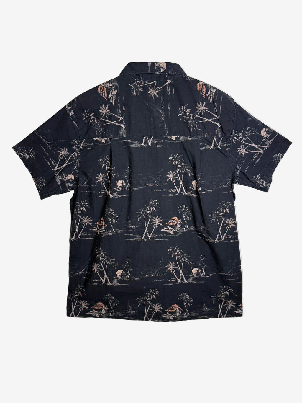 Schott Bengal Black Hawaii Shirt - Pánská košile se vzorem černá L