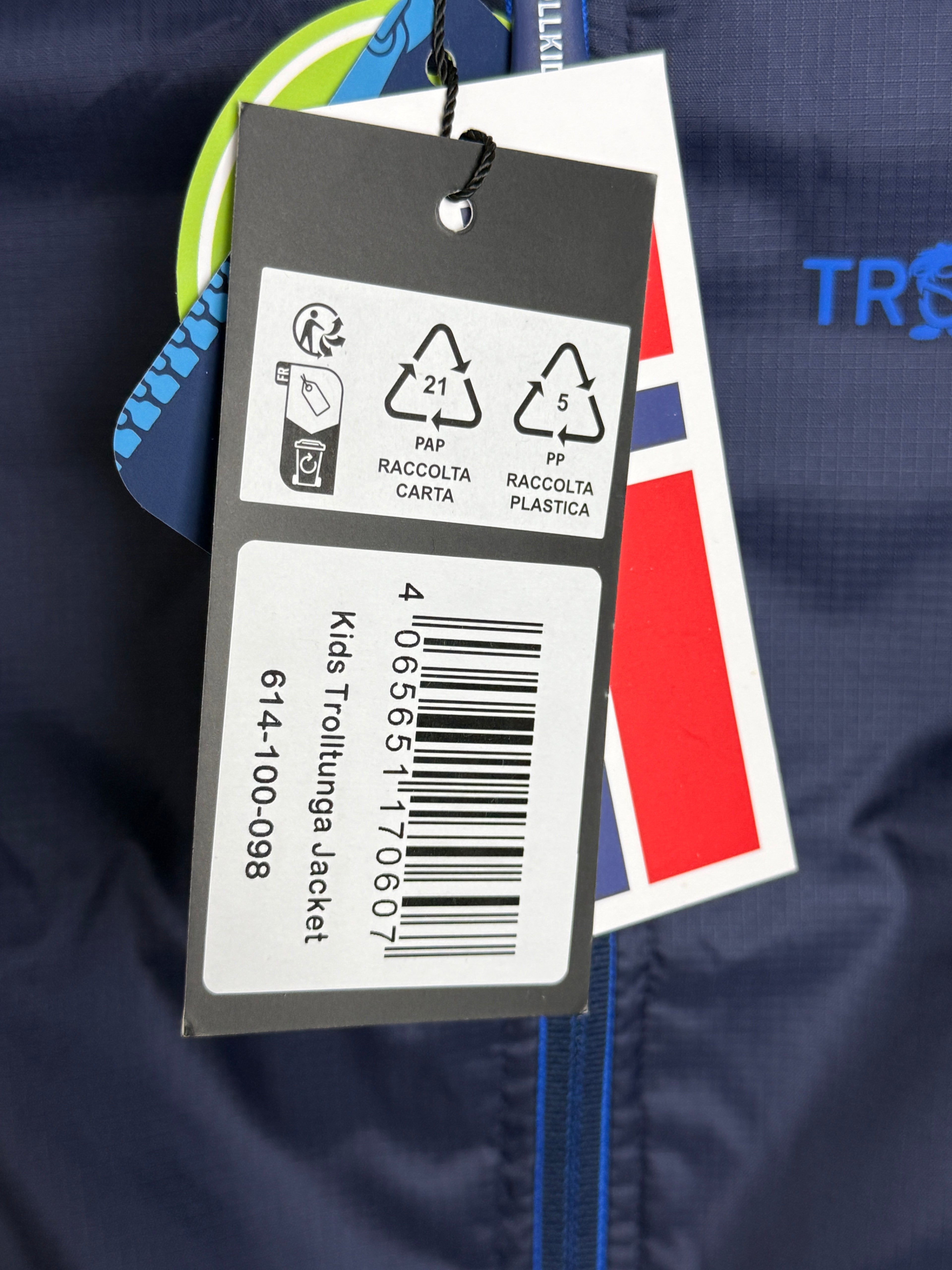 TrollKids Trolltunga Jacket Dětská lehká bunda - modrá 98-103cm / 3 roky